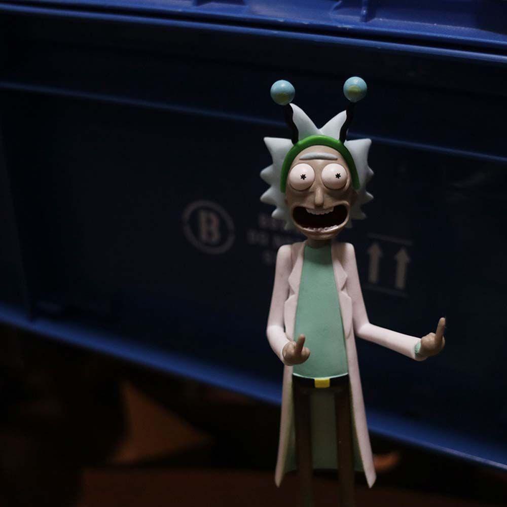 Lanfy Boneka Rick And Morty Kartun Dekorasi Mobil Figure Model Mainan Rick Figure Toys