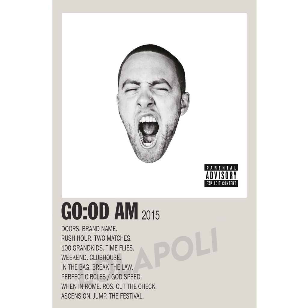 Poster Cover Album GO:OD AM - Mac Miller