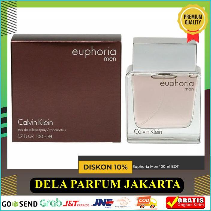 CALVIN KLEIN EUPHORIA MEN 100ML EDT - PARFUM ORIGINAL BAHAN BERKELAS