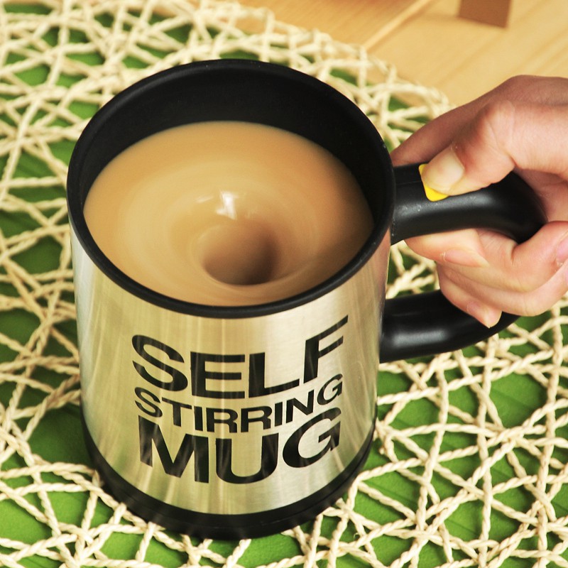 Gelas Self Stirring Mug / Gelas Unik Pengaduk Otomatis / Mug Aduk Otomatis / Gelas Mug Ajaib