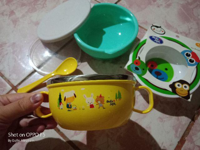 MANGKOK MAKAN STAINLESS BOWL BABY SAFE 240ML SS001 MANGKOK MAKAN STAINLESS BOWL BABY SAFE 240ML SS001