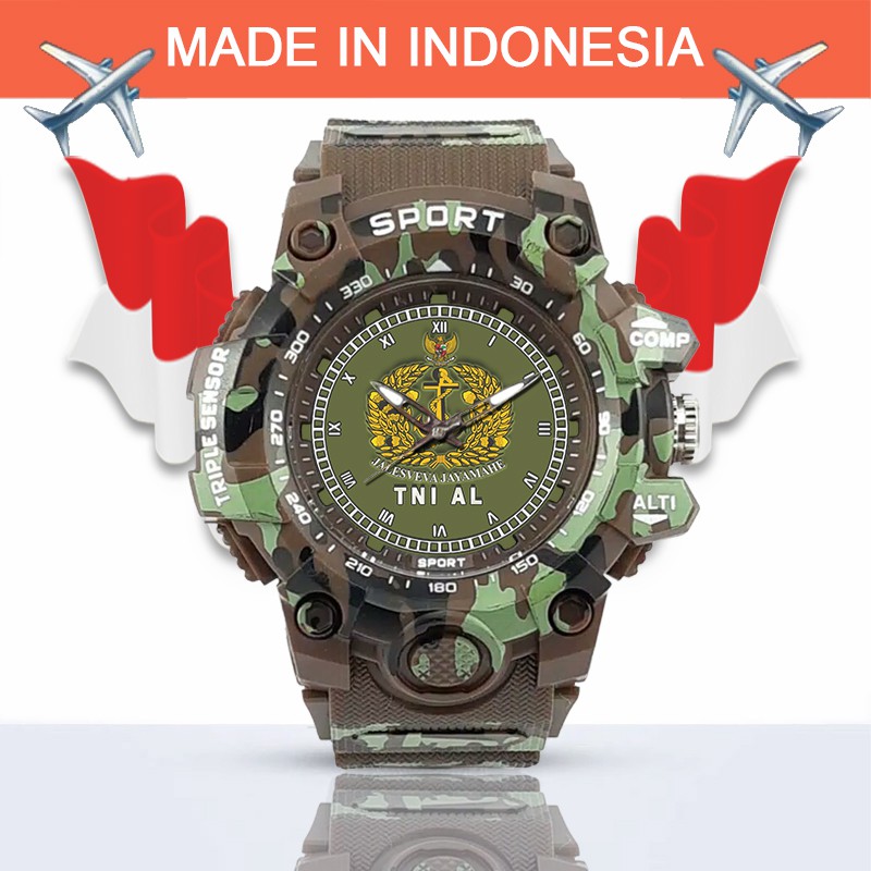 (SPECIAL EDITION) JAM TANGAN LOGO TNI-AL WATER RESISTANT NO.15