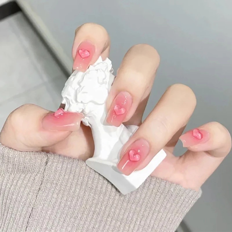 1 Kantong Stiker Kuku 3D Bahan Resin Untuk Dekorasi Manicure UV Gel Polish