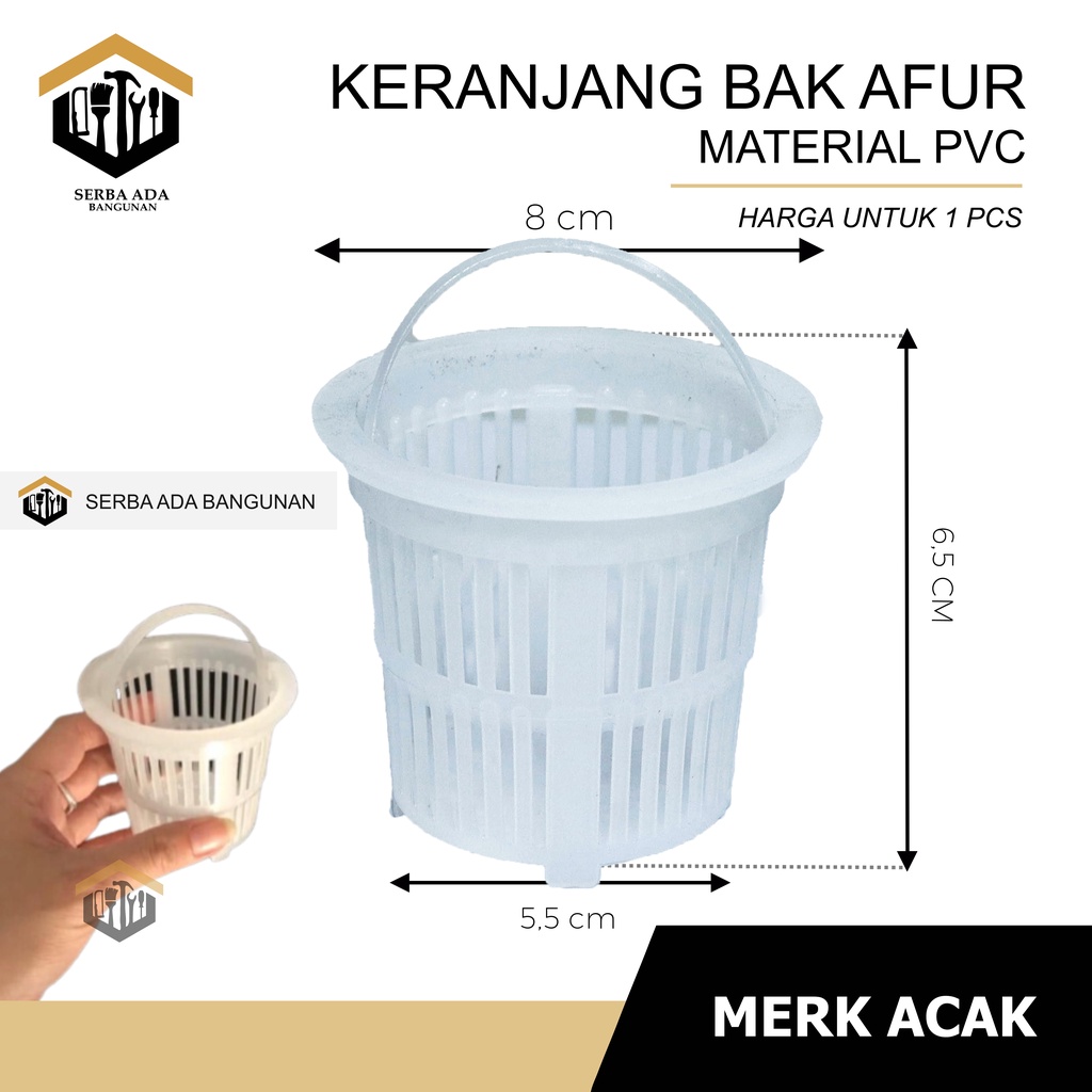 SARINGAN AFUR PVC &amp; STAINLESS SUS 304 / KERANJANG BAK CUCI PIRING WASTAFEL FILTER KOTORAN SAMPAH