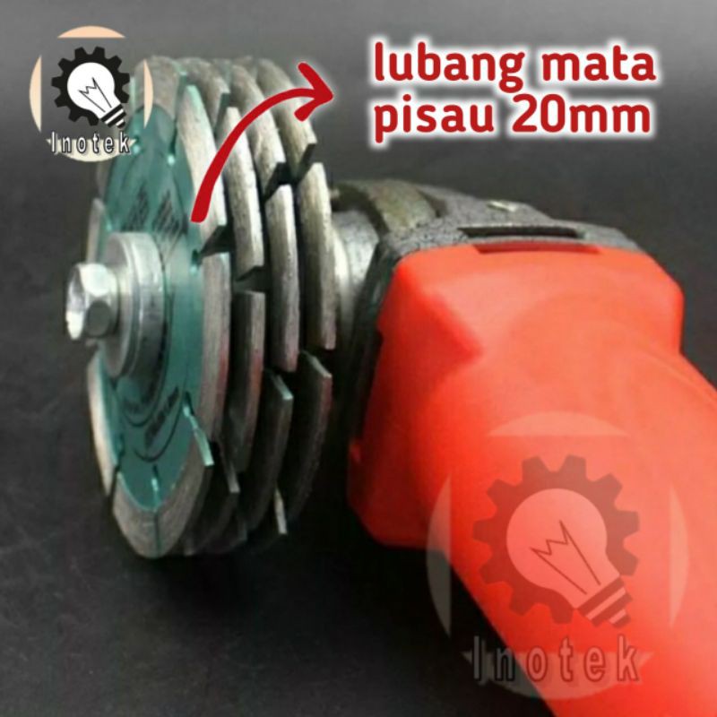 Adapter gerinda jadi mesin bobok jalur pipa listrik wall chaser 4 inch