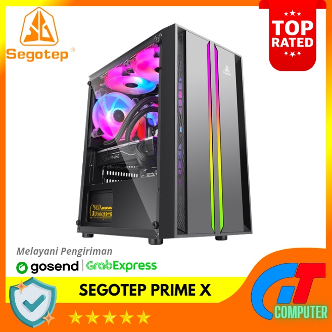 Casing SEGOTEP PRIME X Tempered Glass Gaming Case