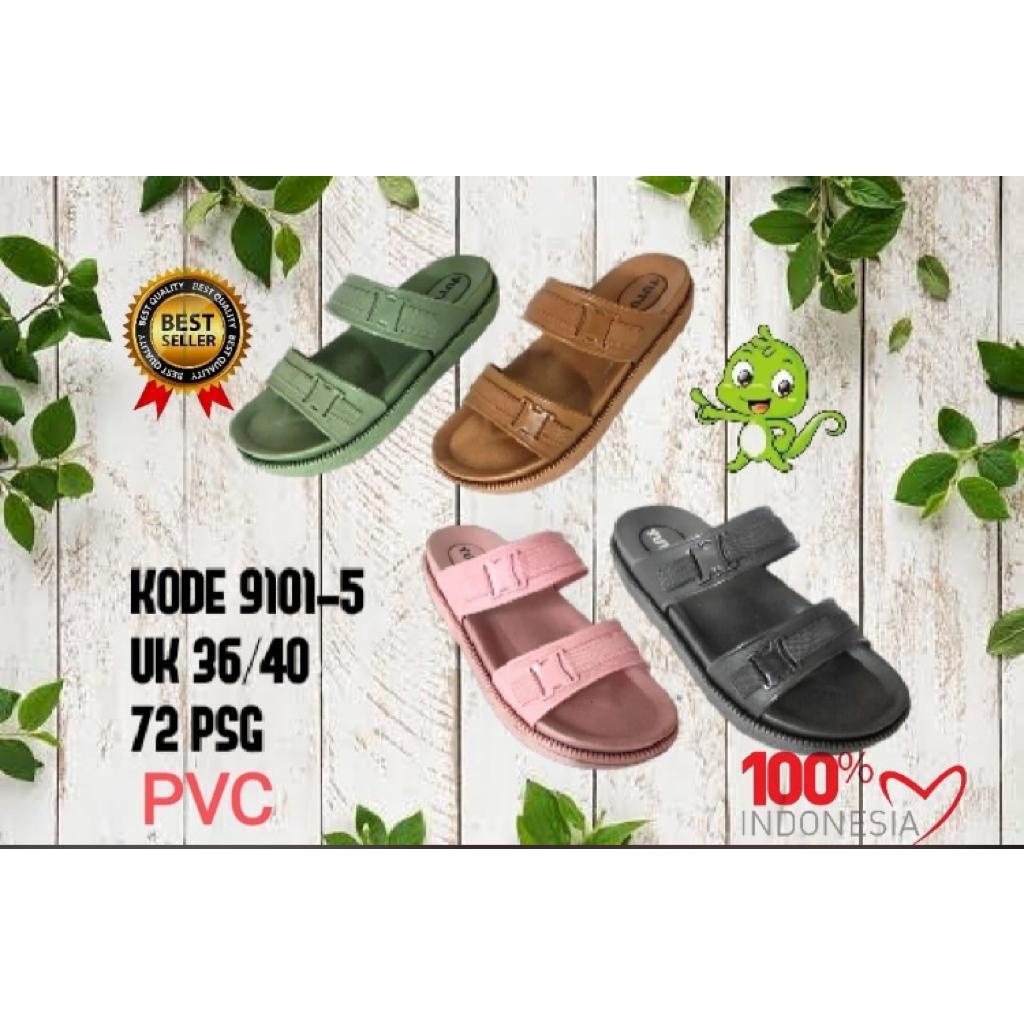 YT-9101-5 Sandal Selop Wanita 2 Tali Merek YUTU Terbaru Size 36-40