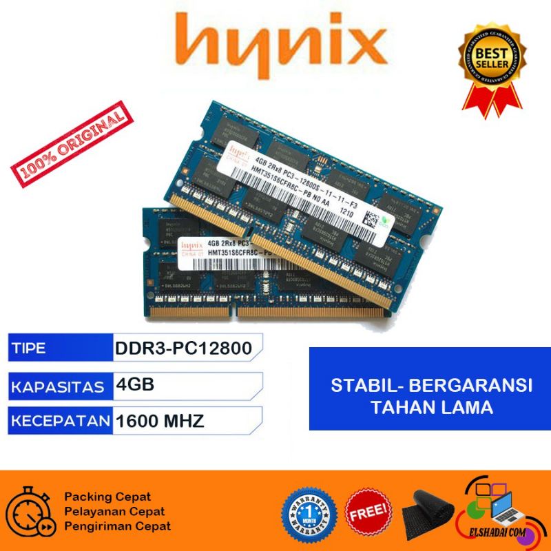 4gb 2Rx8 PC3-12800S (sodim/memory/Ram for laptop)