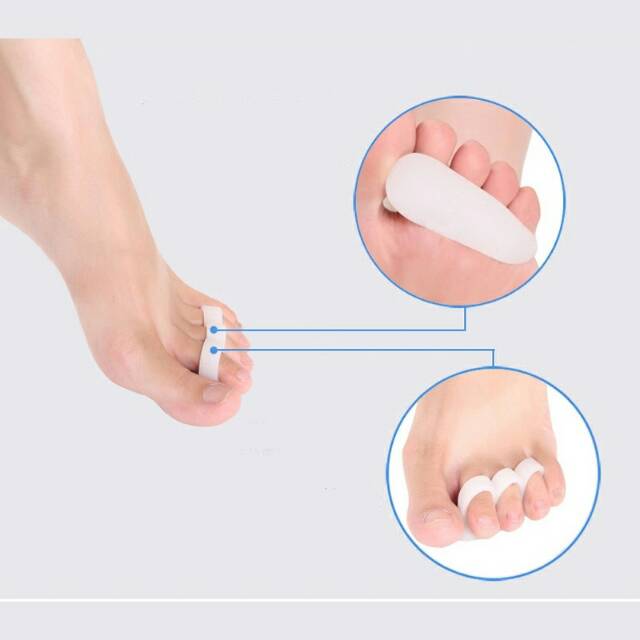 SILIKON 3 JARI KAKI untuk bunion hallux valgus