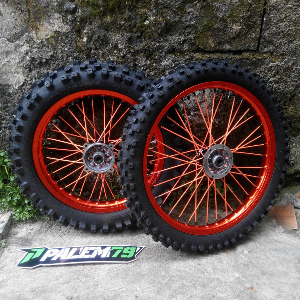 Wheelset Trail 21 18 KLX 150 S L BF & Dtracker - Paket Ban Corsa MT Cross Mantap