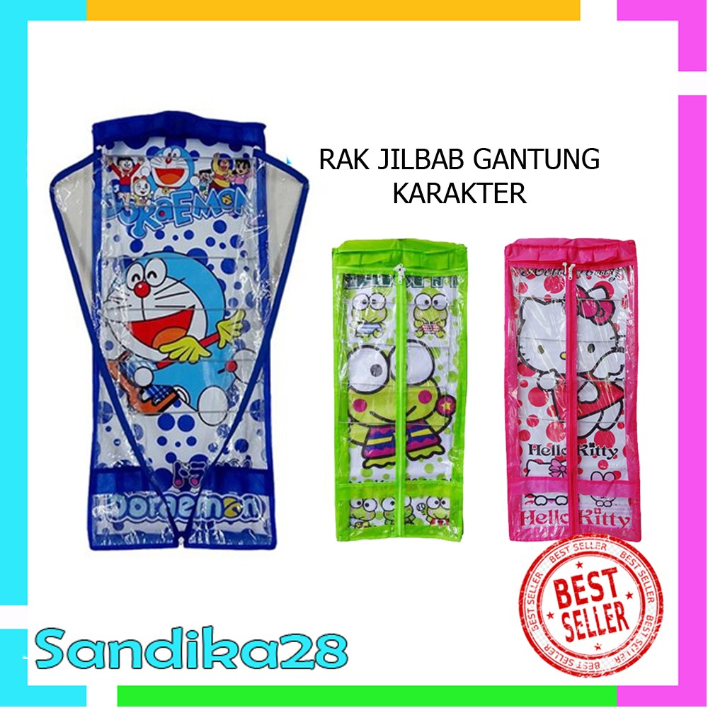 Hanger Hijab Karakter / Rak Hijab Gantung Karakter / Rak