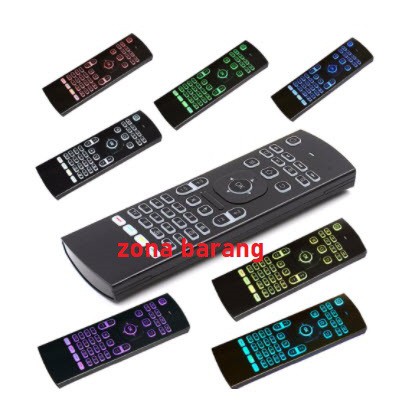 [Backlight Version] Air Mouse Gyro Sensing + Keyboard MX3 Backlit / MXiii 2.4 Ghz with IR