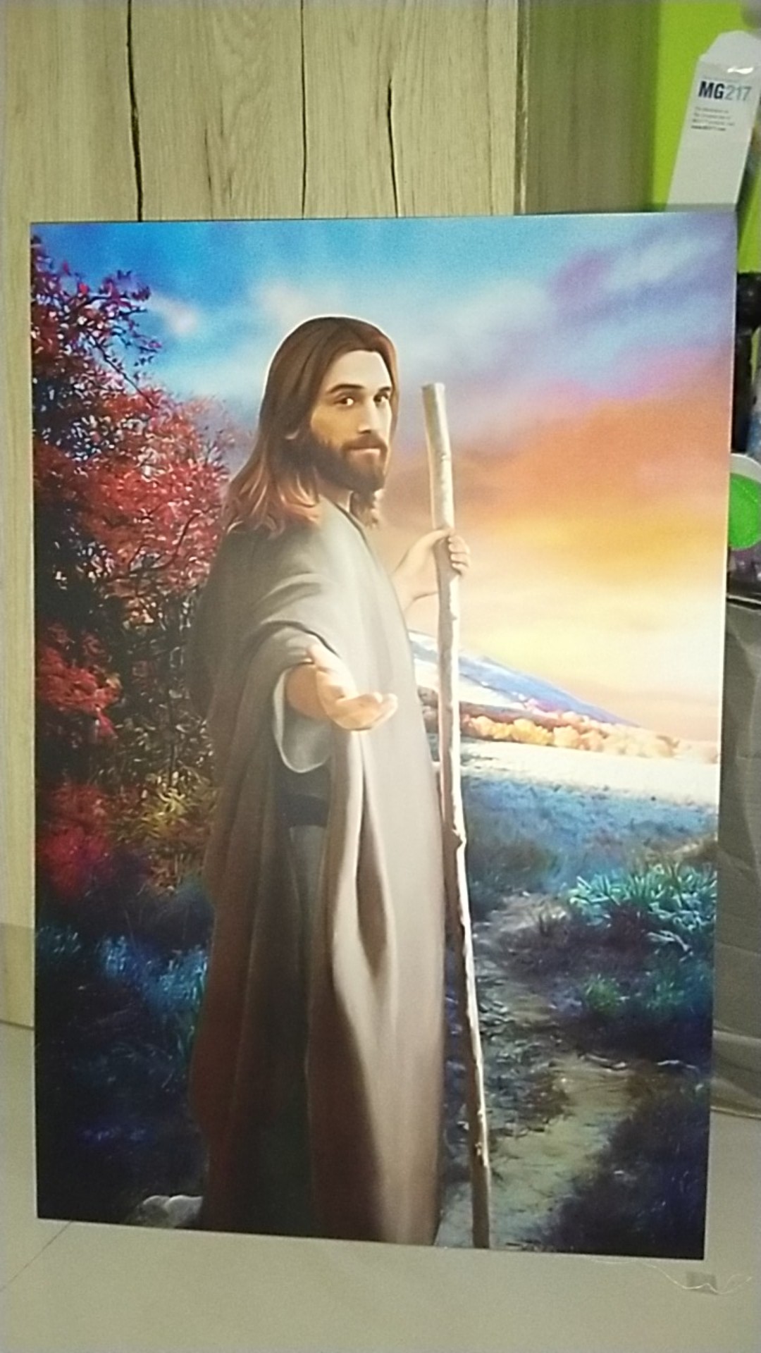 Pajangan Dinding Poster Yesus Walldecor Poster Kayu Nasrani Kristen Katolik