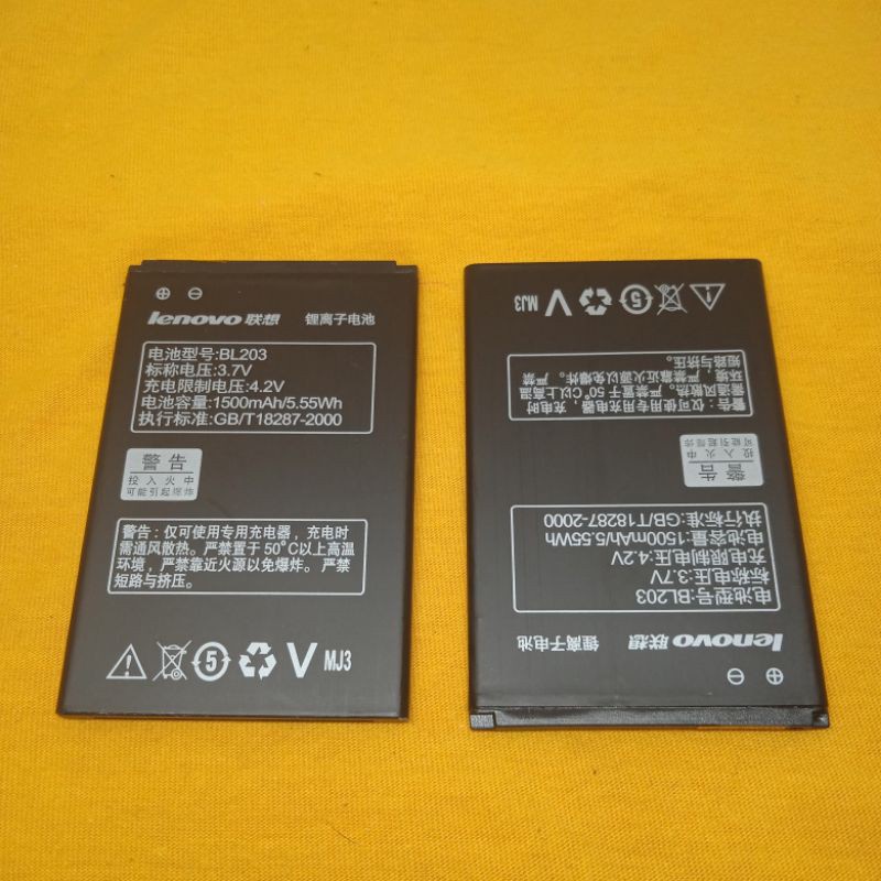Baterai  Batre Lenovo BL-203 A66/ A278/ A278T/ A365E/ A369/ A369i Original Baterai