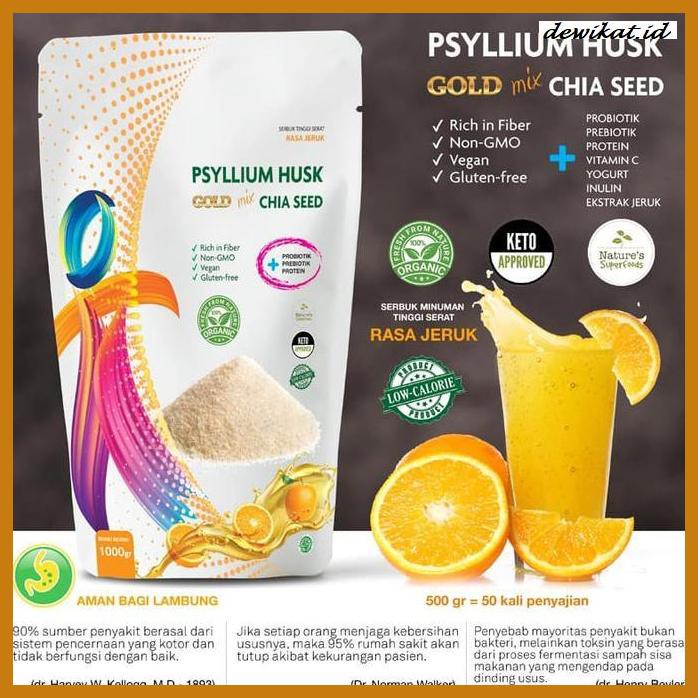 

SINGSETSING- PSYLLIUM HUSK GOLD MIX 500 GRAM -LANGSUNG-LANGSING.