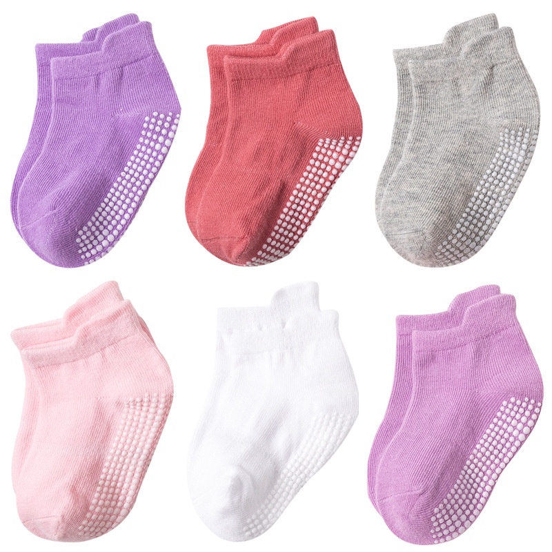 NEW Set kaos kaki pendek bayi dan anak warna pastel