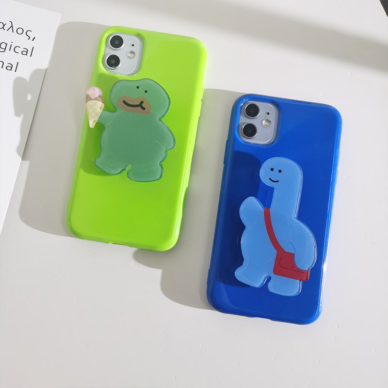 Soft Case HP Gambar Dinosaurus Untuk IPhone 7 / 8 SE 2020 / 7P / 8Plus / X / XS / XR / 11 / 12pro Max HP