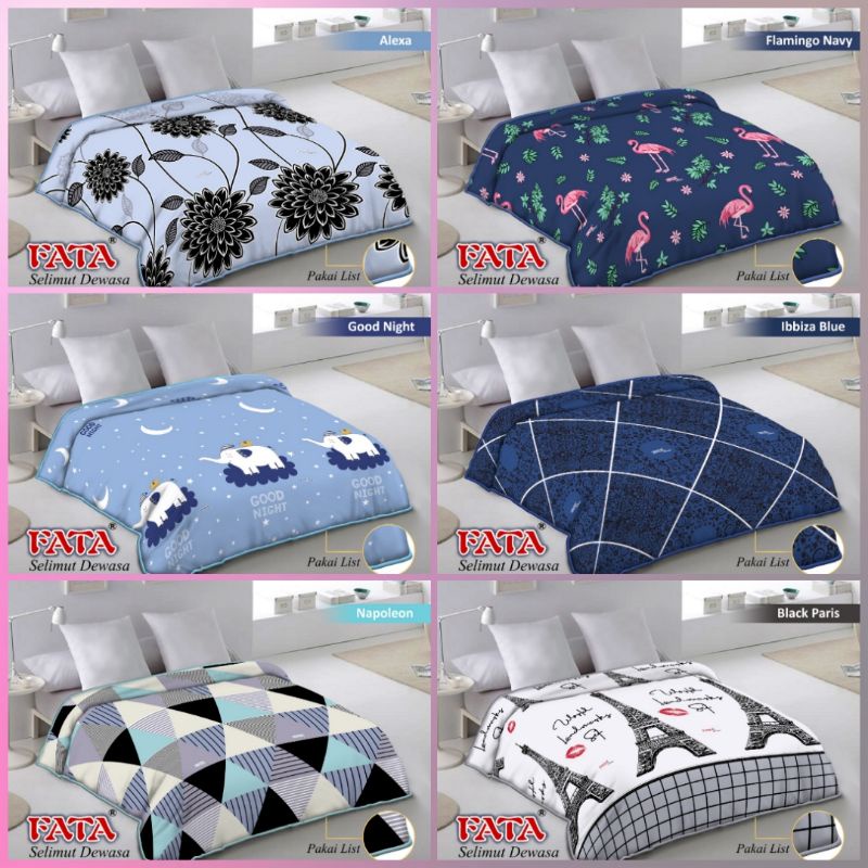 Selimut Fata 200x200 Freya/Flamingonavy/Lovela/Amanda/Ibizablue/Billabong