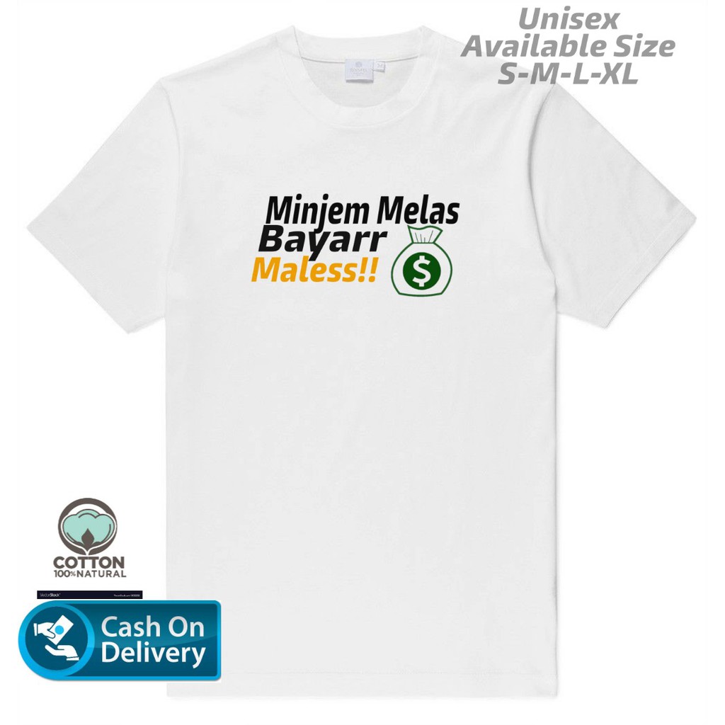 KAOS/TSHIRT/BAJU KATA KATA UNIK KAOS UNIK KAOS CUSTOM KATA KATA EKSKLUSIF BISA COD