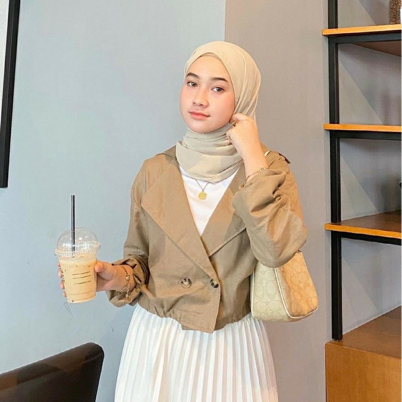 BEFAST - ZRD OOTD Wanita Blazer SALSA / ADARA BLAZER CROP / Blazer Polos Wanita / Outer Wanita Casual / Blazer Keluaran Terbaru / Blazer Termurah / Blazer OOTD Wanita