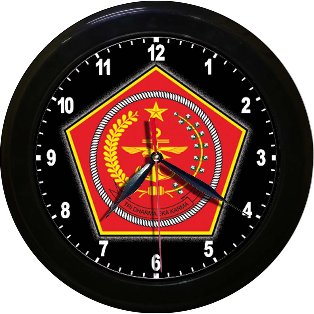 JAM DINDING TENTARA NASIONAL INDONESIA   (DIAMETER 30CM)