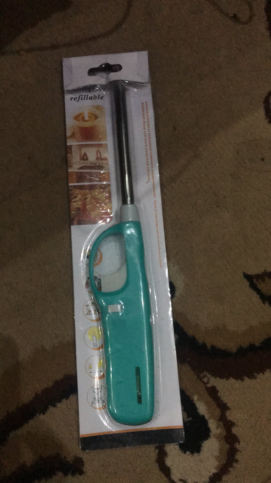 Pistol Alat Pemantik Korek Api Gas Kompor Lilin Portable Lighter Panjang Pengaman Outdoor Refill