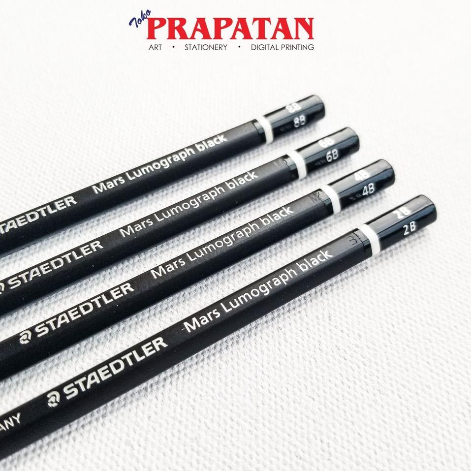 

[LA989] Pensil Staedtler Black / Staedtler Mars Lumograph Black 2B, 4B, 6B, 8B あ 13
