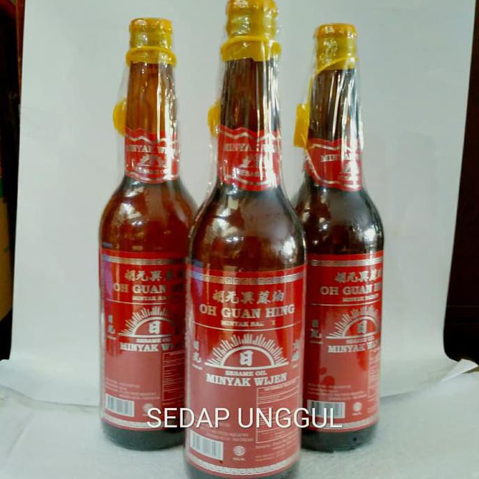 

BISA BAYAR DI TEMPAT Sesame Oil / Minyak Wijen 600 ml brand OH GUAN HING Kode 1192