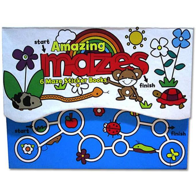 

Amazing Mazes Box Set With 6 Maze Sticker Books (Over 150 Stickers)
