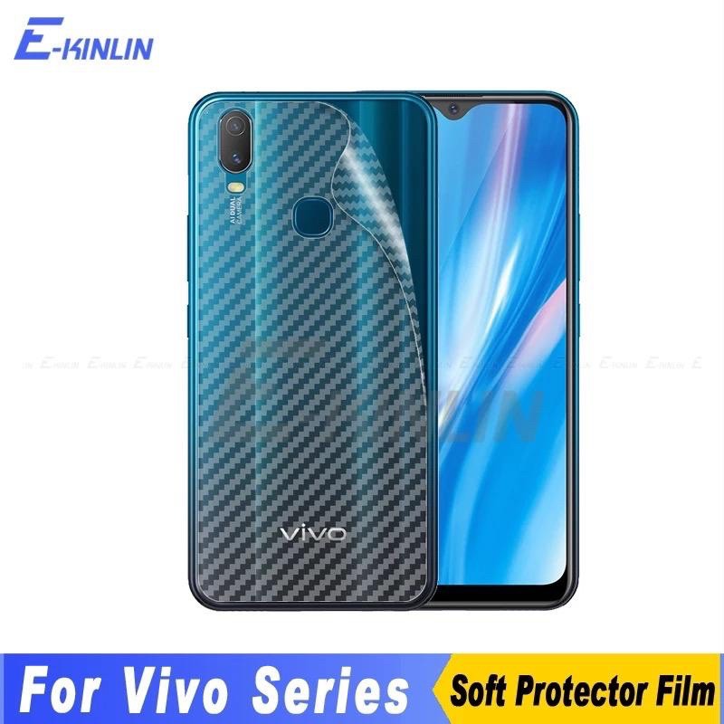 Skin Carbon VIVO V21 V21E V23E V20 SE X50 PRO Y12S Y53 Y91 Y93 Y95 Y91C Z1 PRO 4G 5G antigores belakang Garskin Sticker