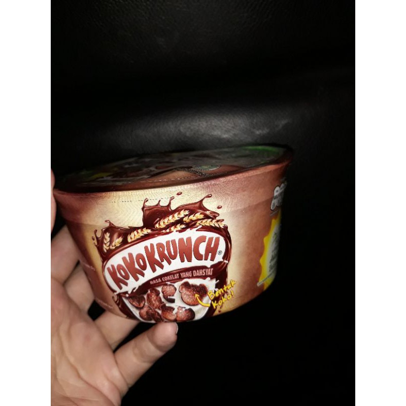 

koko crunch cup with susu dancow