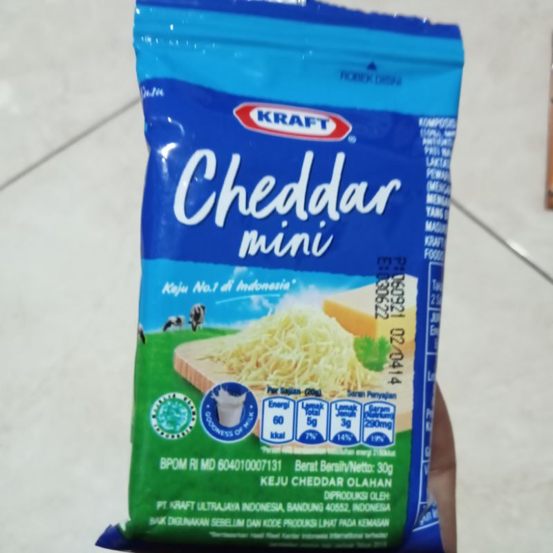 

Kraft cheddar mini 30gram