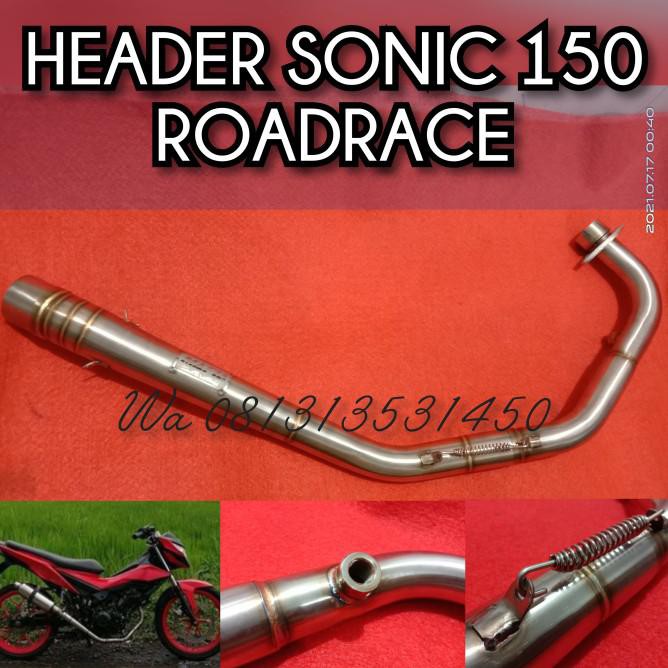 Jual Leher Header Sonic 150 Supra Gtr Ngaceng Ala Roadrace Sale