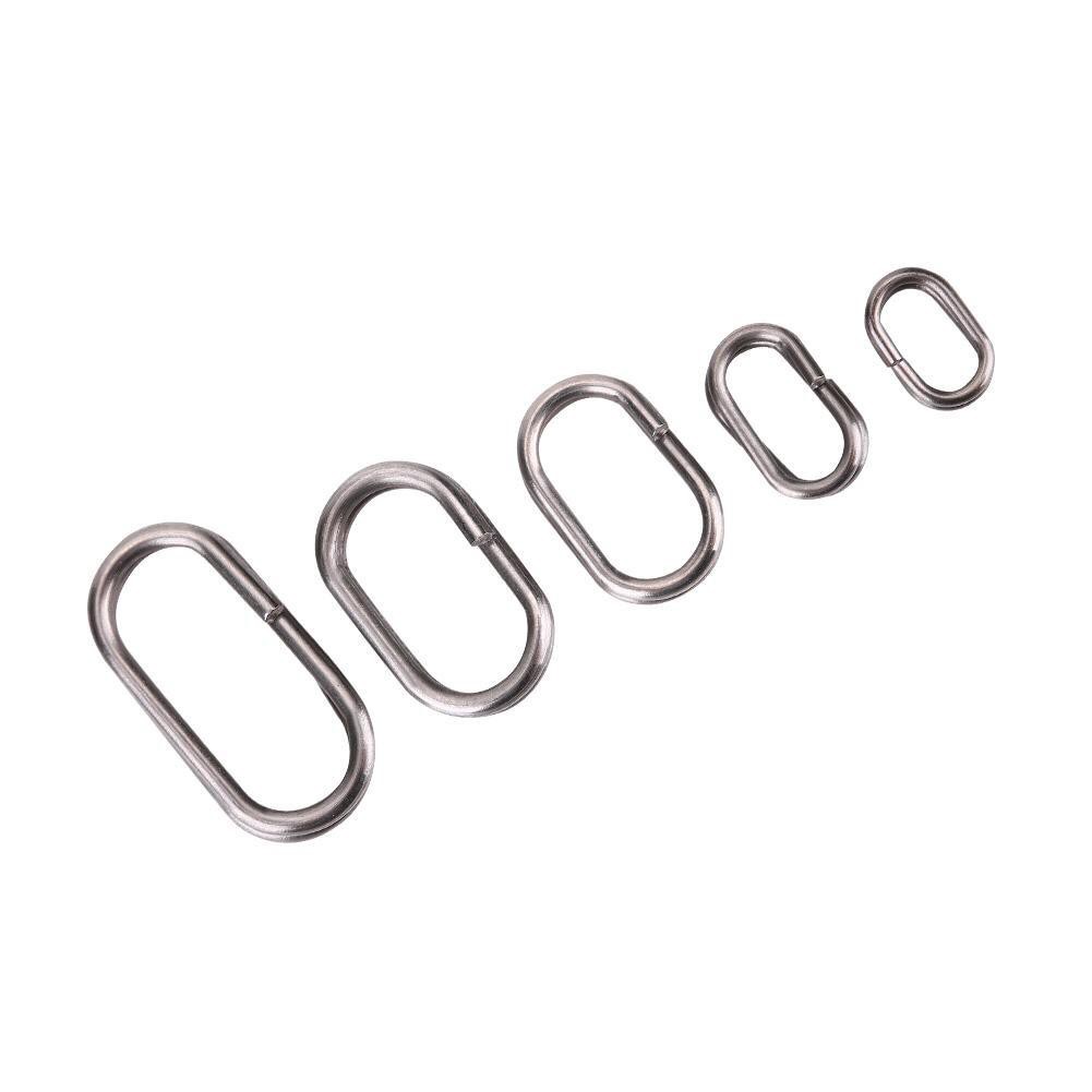 Split Ring Oval mancing Stainless Steel 10pcs Tahan Karat