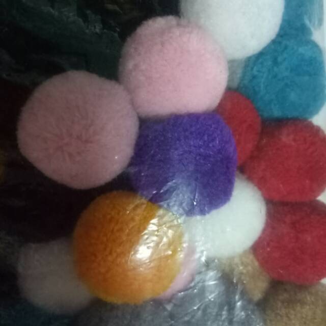 pom pom hiasan aksesoris baju antin bhn craft