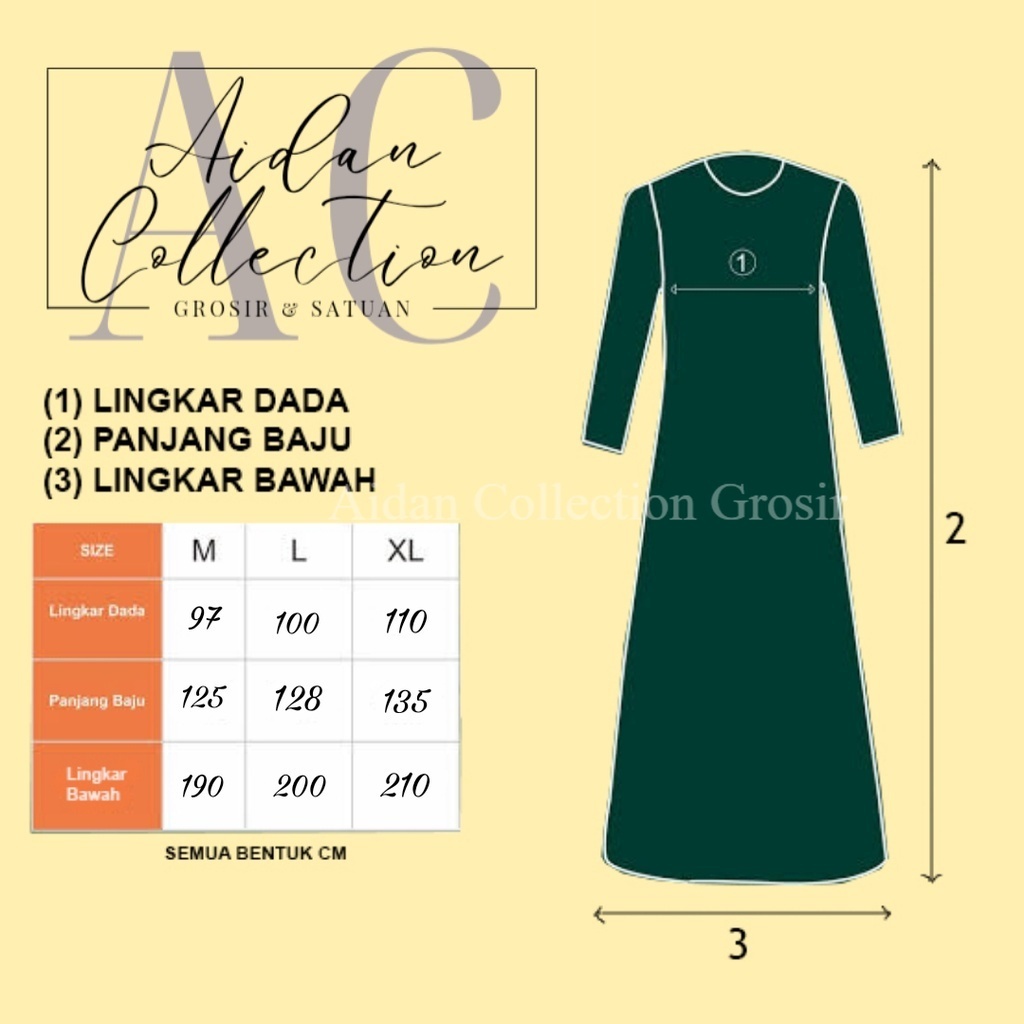 Gamis Polos Murah Terbaru  Katun Toyobo Premium Jumbo Maxi Modern