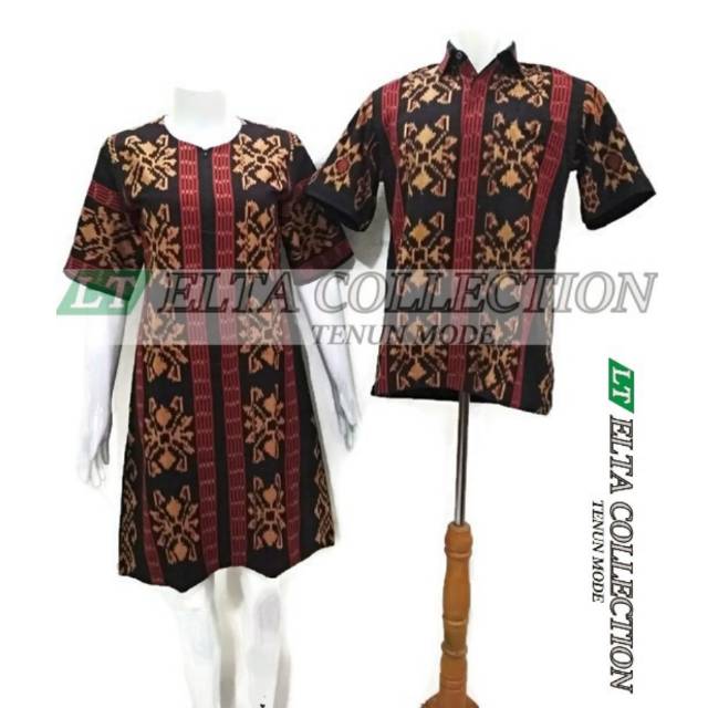 Couple tenun ikat Jepara motif kepiting