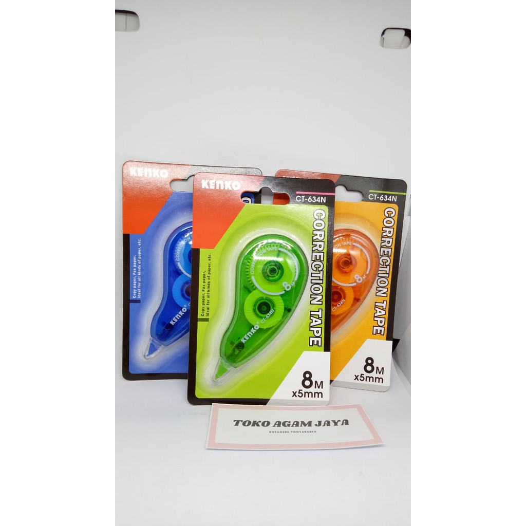 

CORRECTION Tape TIPE EX tipex tip-ex tipek penghapus KERTAS KENKO CT 634 N SATUAN