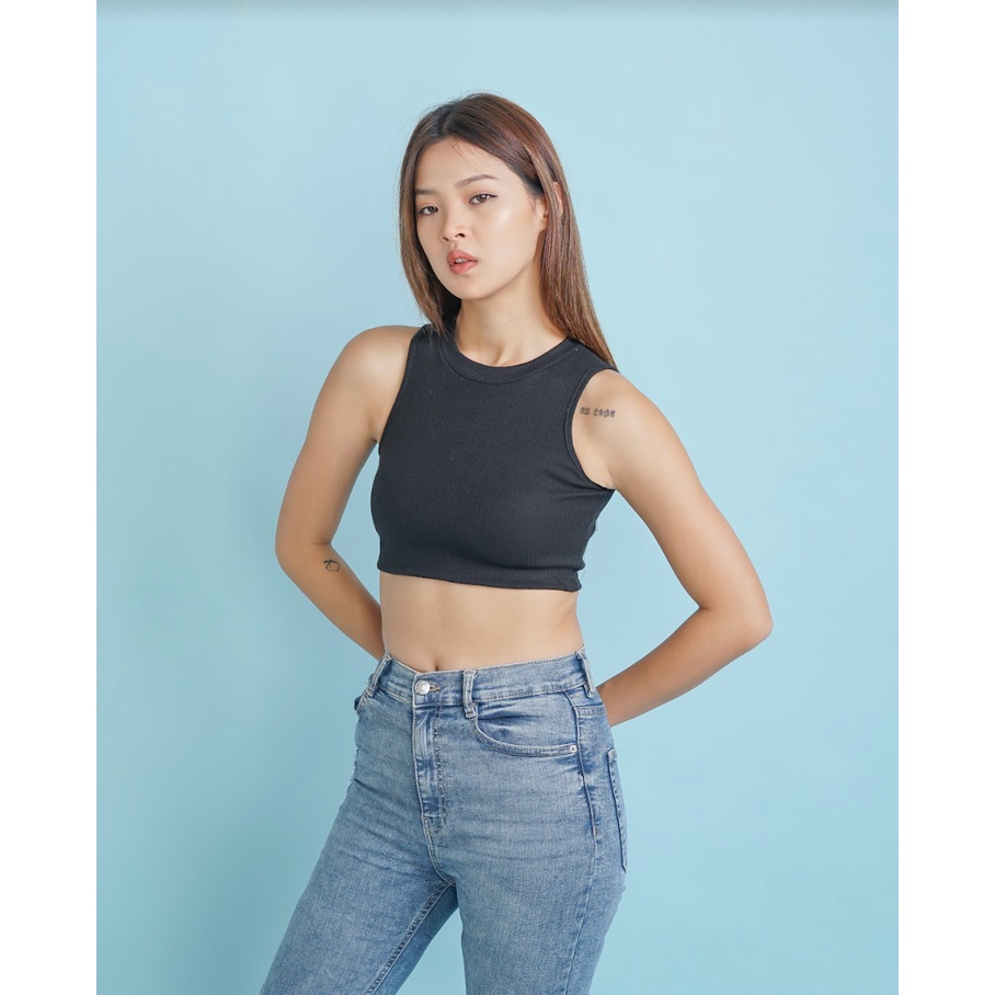 MODAVIE - ERLYN Tanktop Korea Korean Crop Tank Top Baju Atasan Wanita Singlet