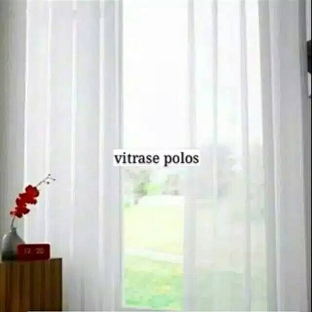 Gorden vitrase polos import 200x300 cm tinggi 3 meter gorden minimalis