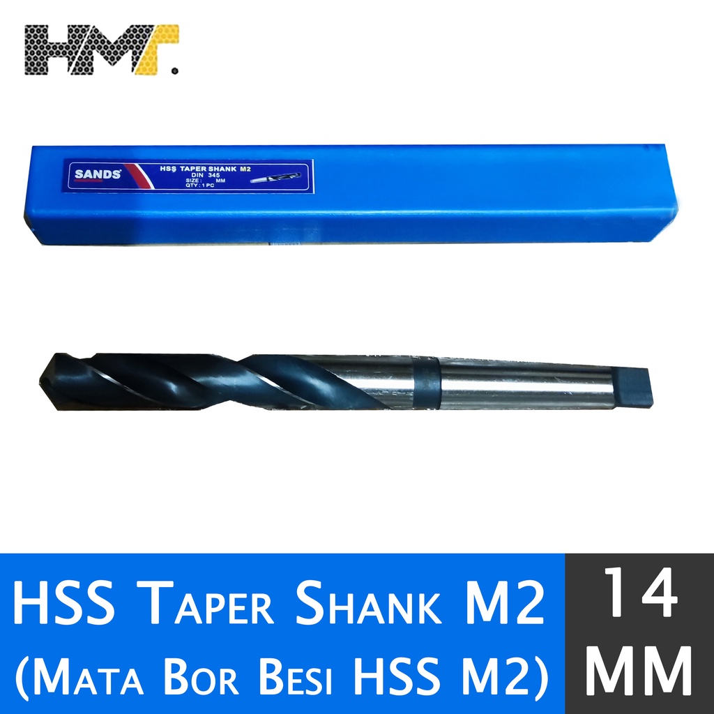 SANDS HSS Taper Shank M2 14mm / Mata Bor Besi HSS M2 14 mm
