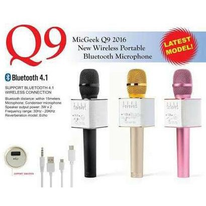 The New Mic Q9 Karaoke Mic Bluetooth Wireless Microphone Q9 Bluetooth Wireless Ori