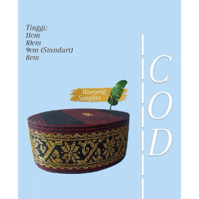 peci songket batubara motif terbaru