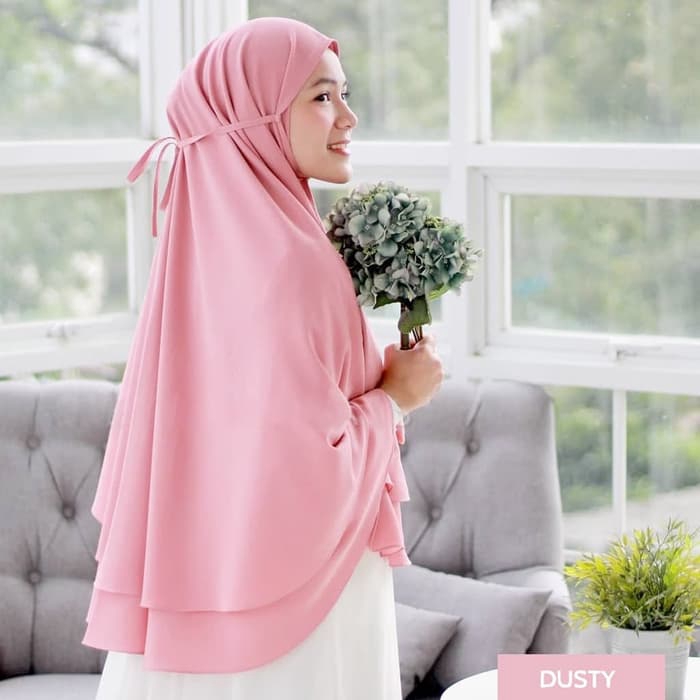 Hijab Jilbab Khimar Kayla Syari Terbaru 2 Layer Non Pet Jumbo Termurah