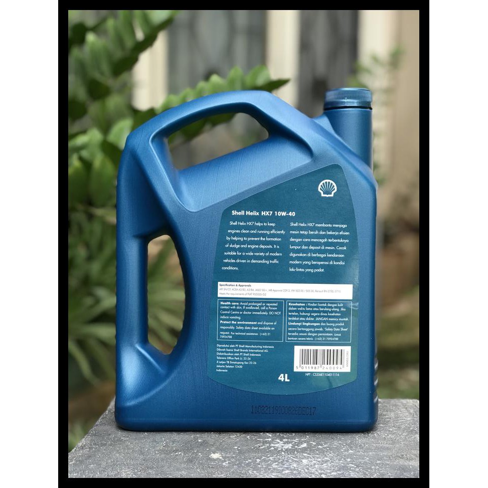 Promo Oli Shell Helix Hx7 Sae 10W-40 Galon 4 Liter Best Seller 