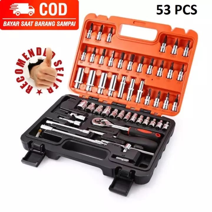 Set Kunci Pas Set Motor Mobil Elektronik Multifungsi - Combination Socket Wrench Lengkap - Kunci Pas Torque Wrench Two-way Spanner Tools, kunci inggris, kunci shock, kunci shok, kunci serbaguna, kunci set lengkap, kunci sok full set, KUNCI MULTIFUNGSI