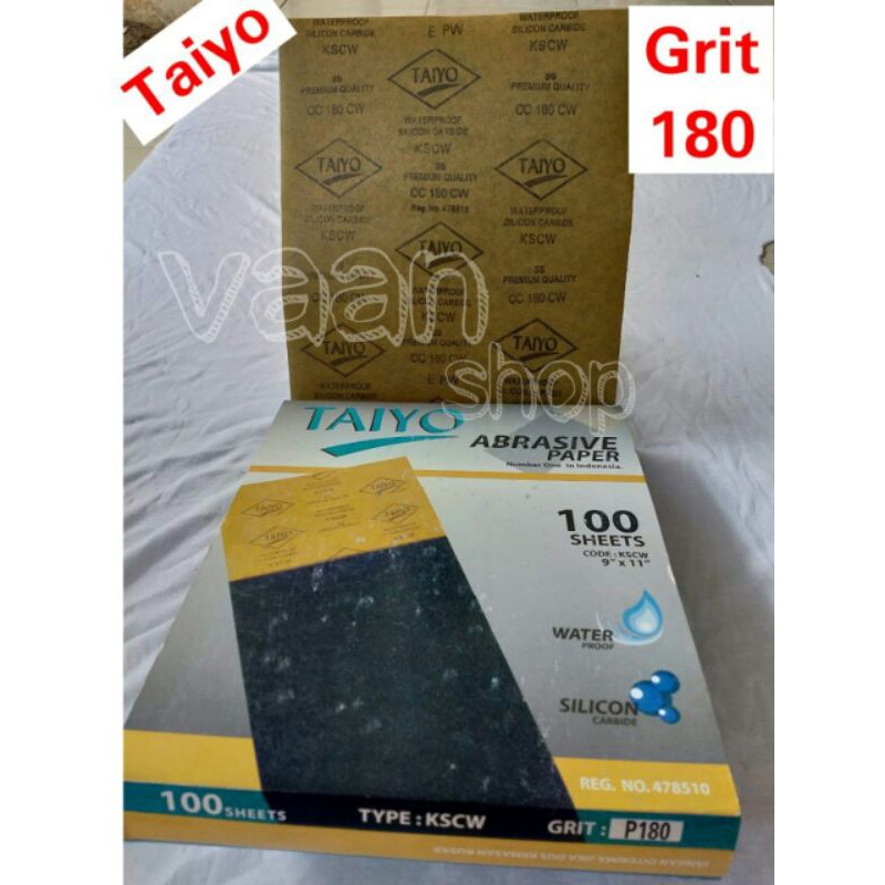 amplas/kertas gosok taiyo kscw grit 180