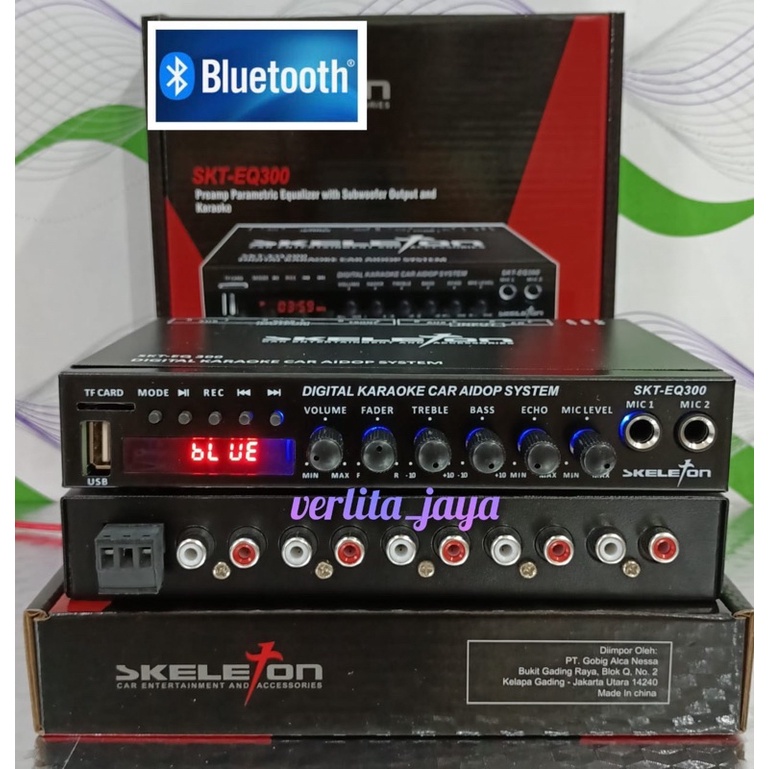 parametrik equalizer SKELETON SKT-E300 bisa bluetooth terbaru
