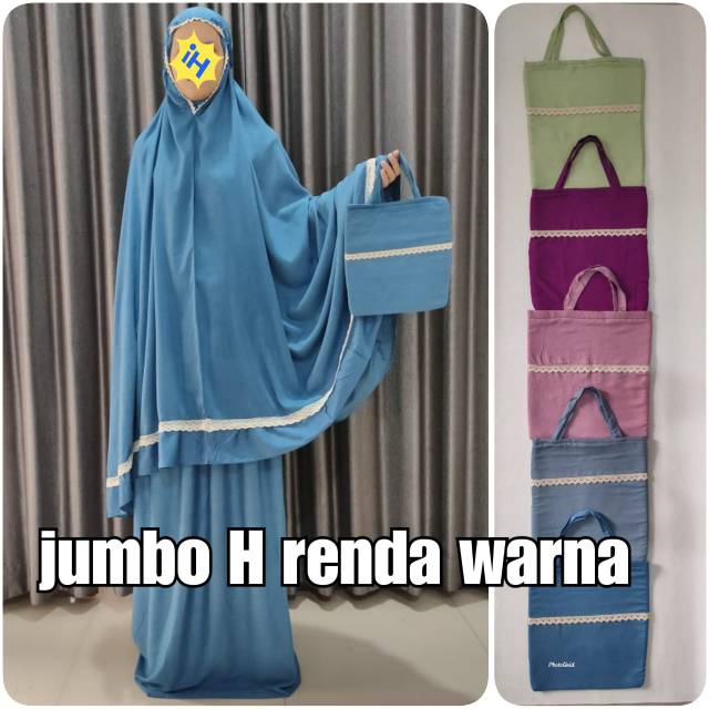 BELI HARUS 5 WARNA MUKENA BALI JUMBO RENDA WARNA GROSIR BATIK PRODUSEN MUKENA DAN DASTER