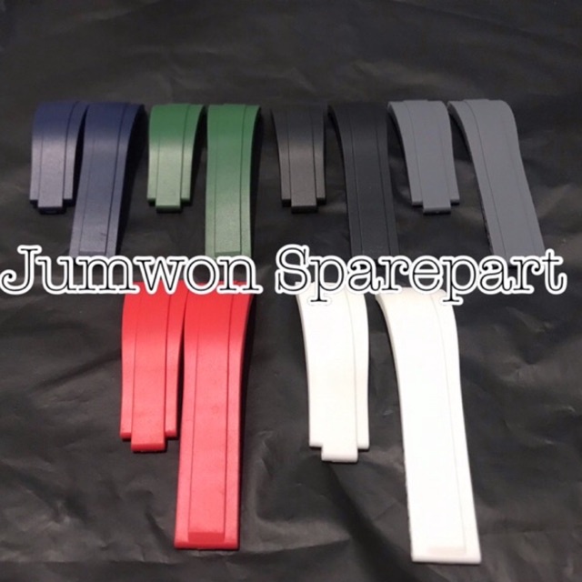 Strap Tali Jam Tangan Rolex Rubber B GMT Yatch Master Submariner 20mm Tali Rolex Daytona